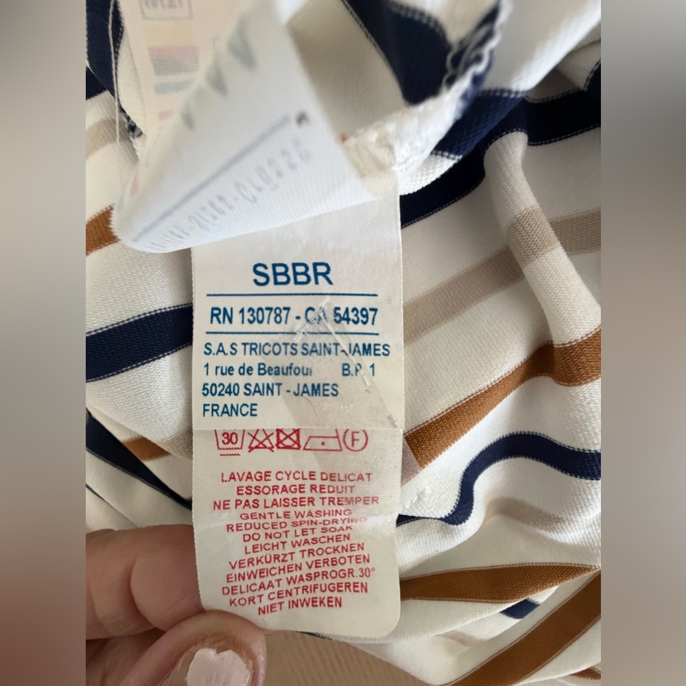 Saint James Breton Stripe UV Dress for Boat Beach or Casual, Size 12 - Picture 6 of 8